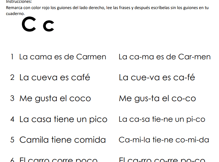 Frases Para Aprender A Leer