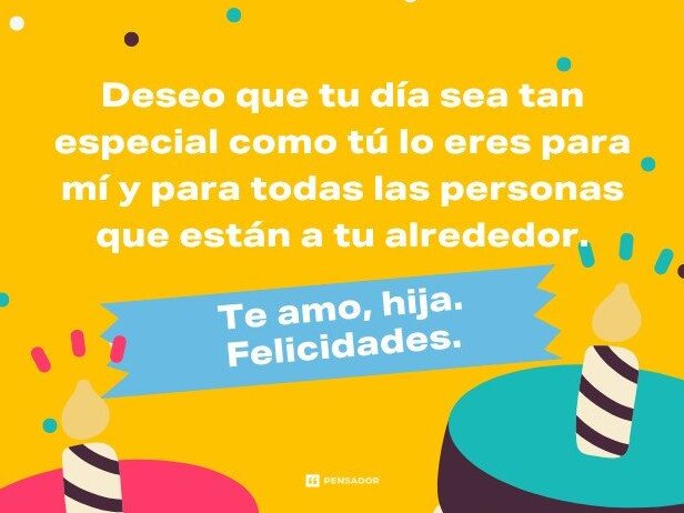 Frases Para Felicitar A Mi Hija En Su Cumpleaños