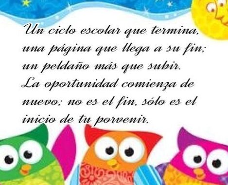 Frases Para Fin de Ciclo Escolar Primaria