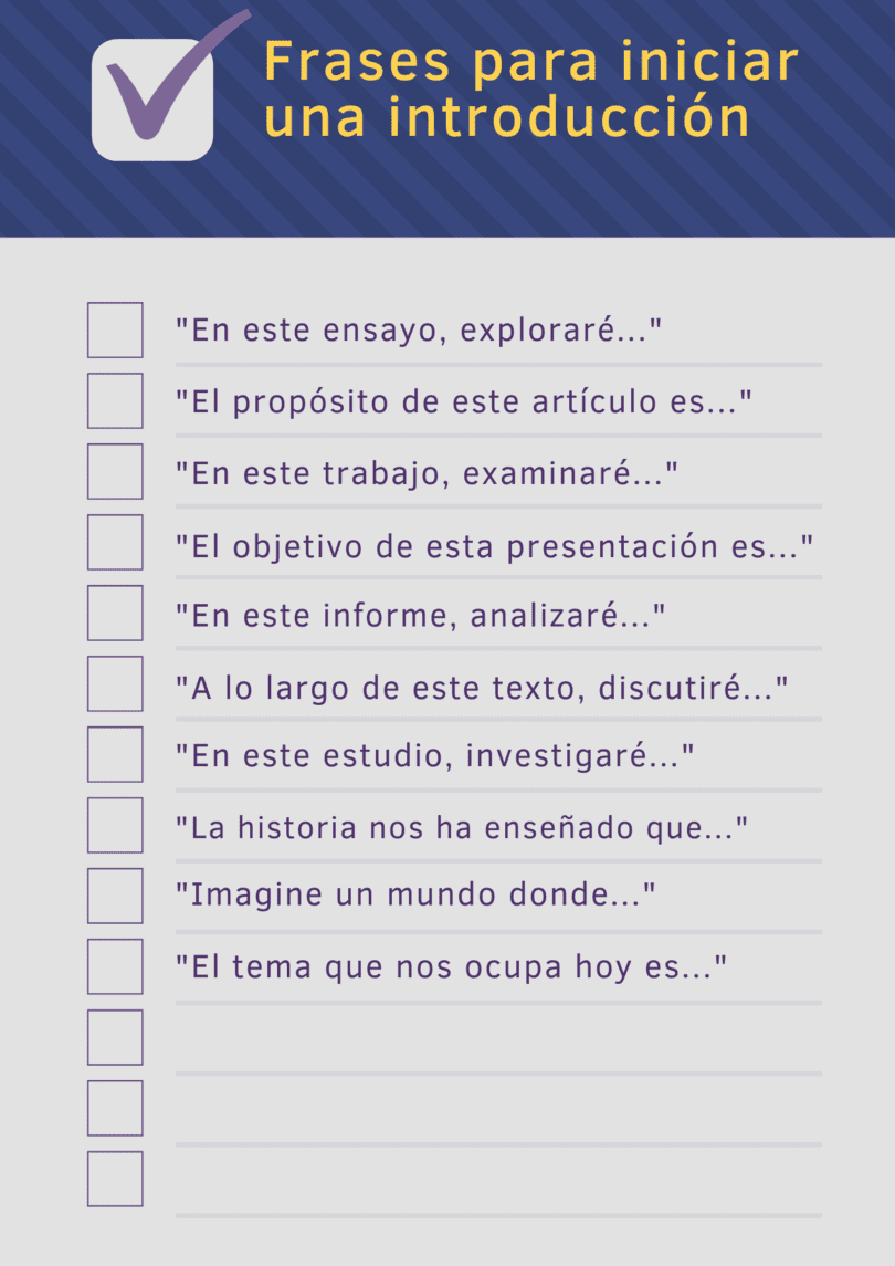Frases Para Iniciar Un Ensayo